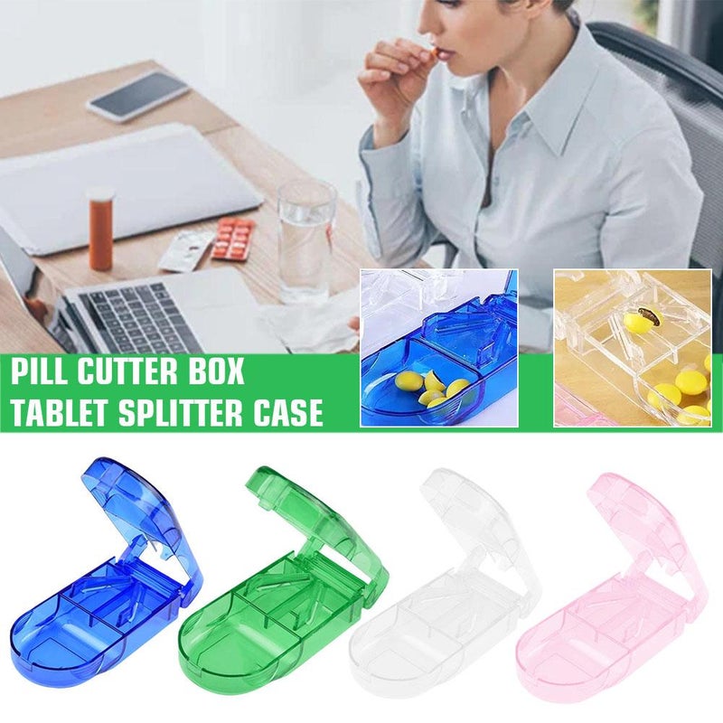 Pill Cutter,Pill Cutter Splitter for Small And Tiny Pills,Portable Travel Multiple Pill Cutters for Small Or Large Pills in Half,Clean And Tidy,Pill Cutter/separator for Cutting Pills,Vitamins - Image 2